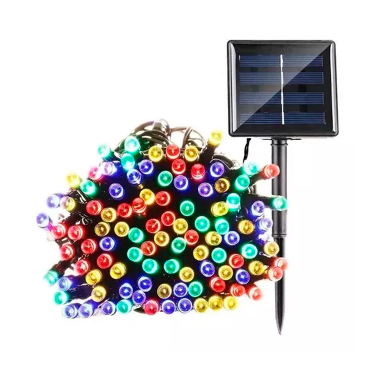 GENERICO - Guirnalda Solar 200 LED Multicolor 20 Metros