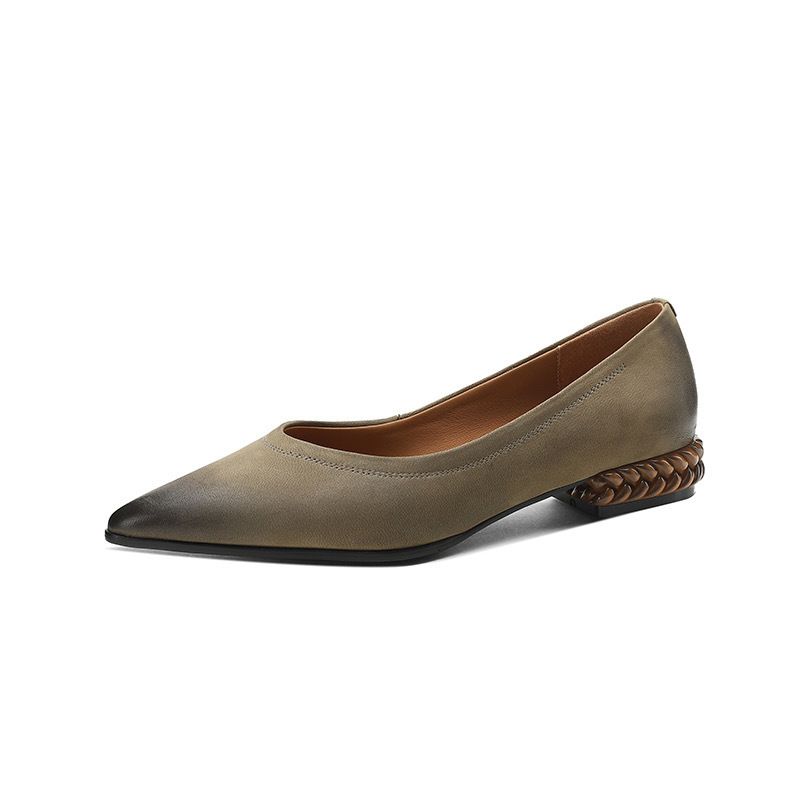 BLWOENS - Zapatos planos de verano para mujeres Zapatilla - Verde