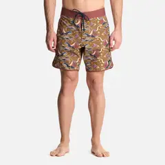 HAKA HONU - Traje de baño Hombre Sorfer Print Mostaza Oscuro