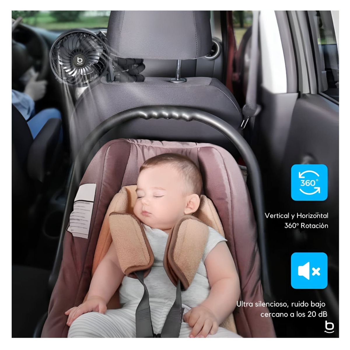 B FRESH - Pack 2 ventiladores Portátil Usb Con Base Trípode