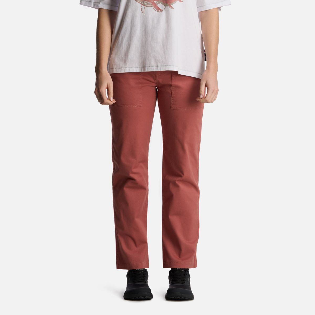 HAKA HONU - Pantalón Mujer Comoandas Terracota Haka Honu