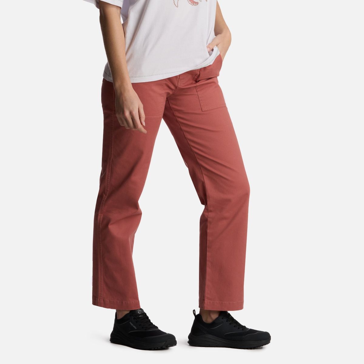 HAKA HONU - Pantalón Mujer Comoandas Terracota Haka Honu