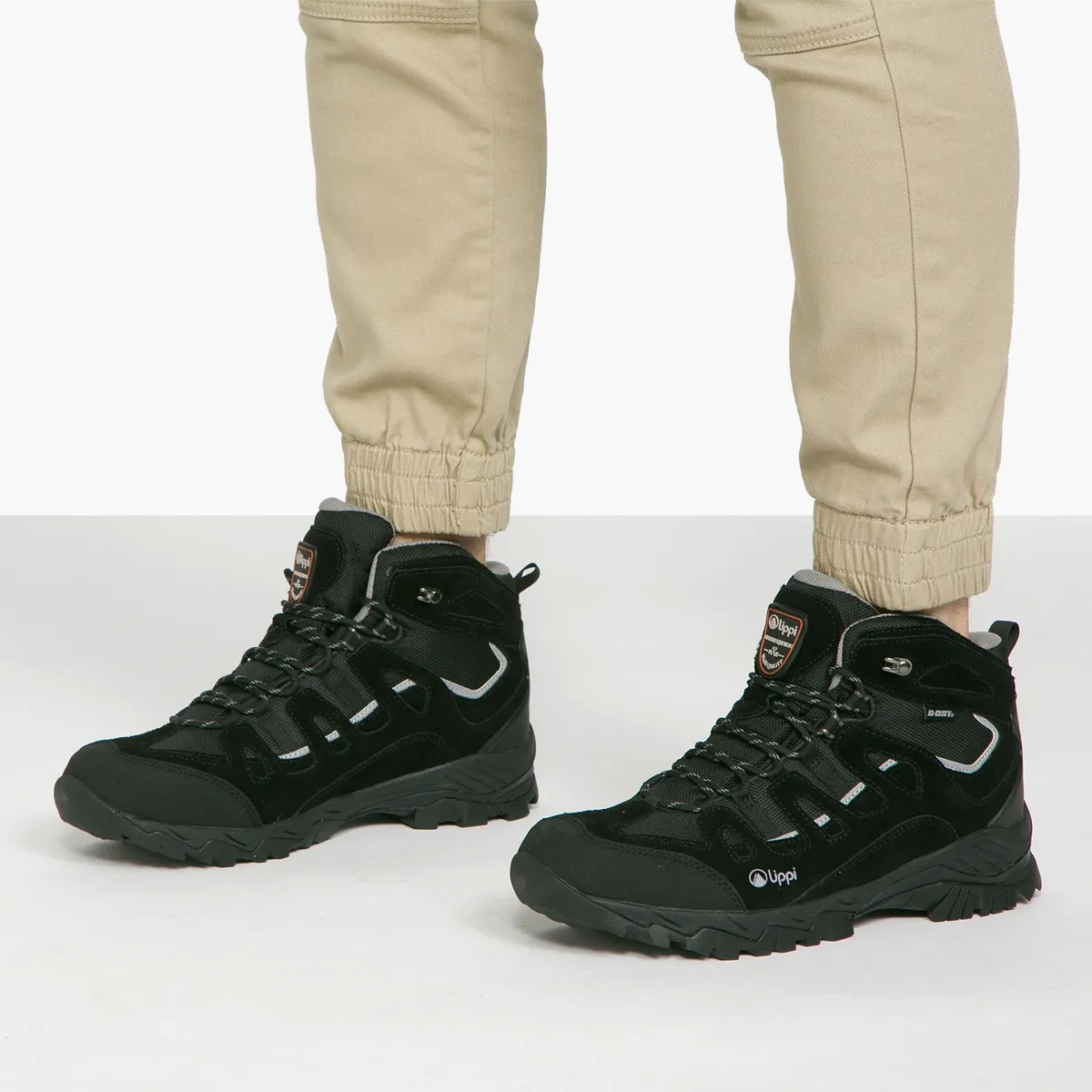 LIPPI - Zapatilla Outdoor Hombre Impermeable Negro Lippi