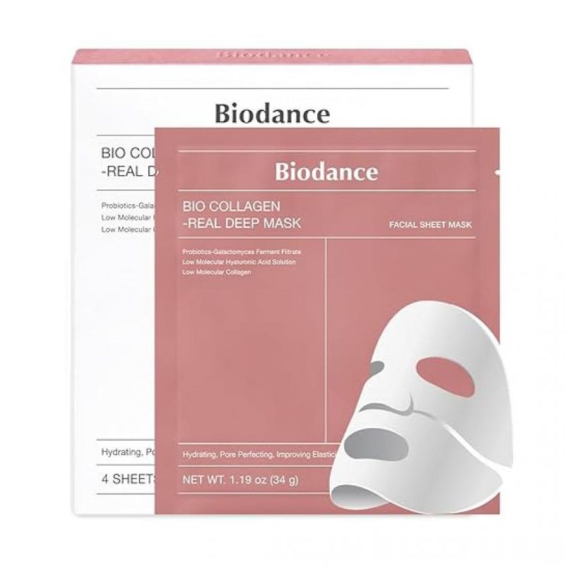 BIODANCE - Set de 4 Máscarillas Hidrante de Noche Bio-Collagen - Biodance