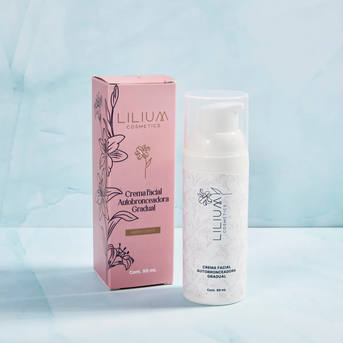 LILIUM COSMETICS - Crema facial autobronceante 50 ml - Lilium Cosmetics