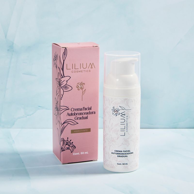 LILIUM COSMETICS - Crema facial autobronceandora gradual 50 ml