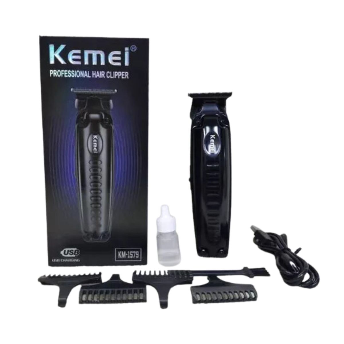 KEMEI - Maquina Trimmer Patillera Kemei 1579 Profesional
