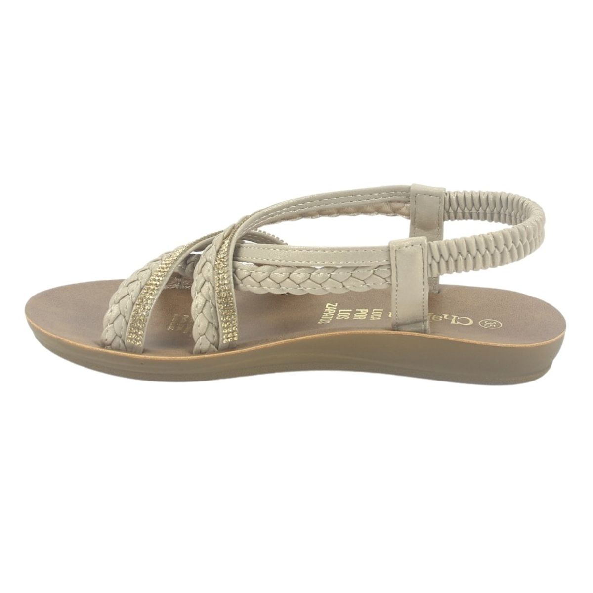 CHALADA - Sandalias Mujer Dorado Casual Chalada Quanta-15
