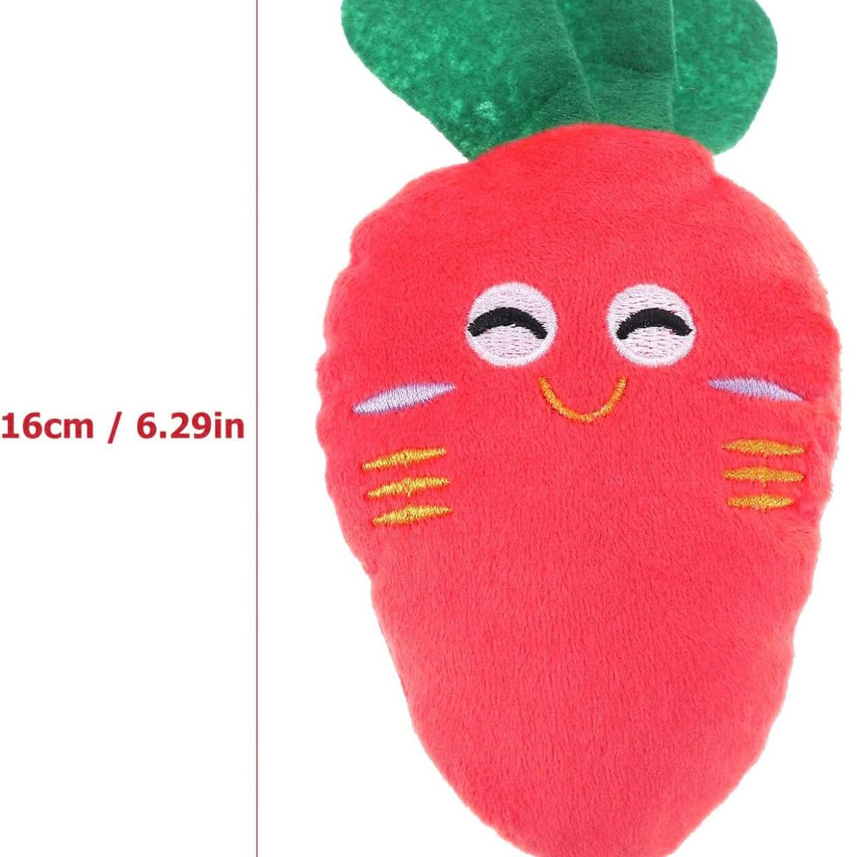 GENERICO - Peluche Para Mascota Sonoro De Forma De Zanahoria