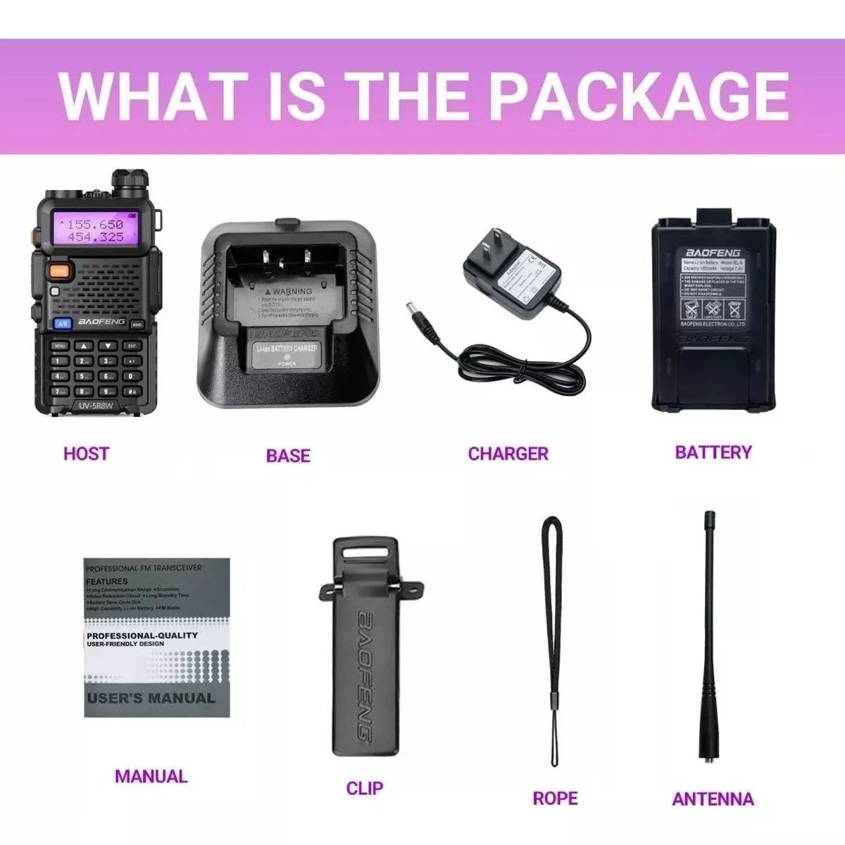 SHOP EHOME BAG - Pack 2 Radio Walkie Talkie Digital Baofeng