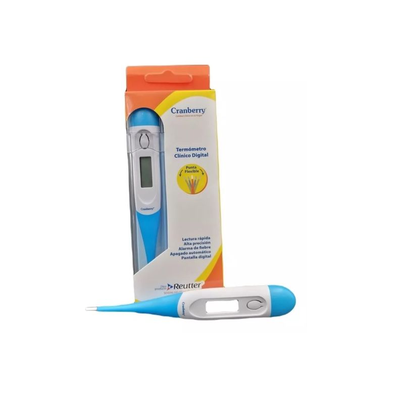 CRAMBERRY - Termómetro Digital Con Alarma Punta Flexible Cranberry
