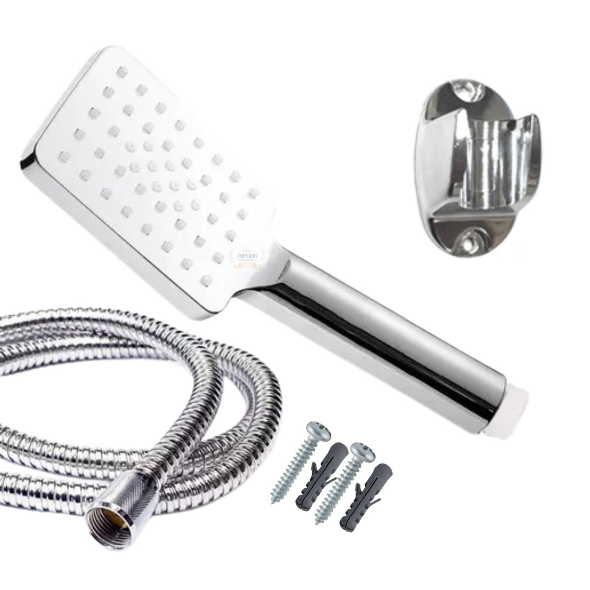 GENERICO - Set Juego De Ducha Mango Y Flexible De 1.5 Metros Baño