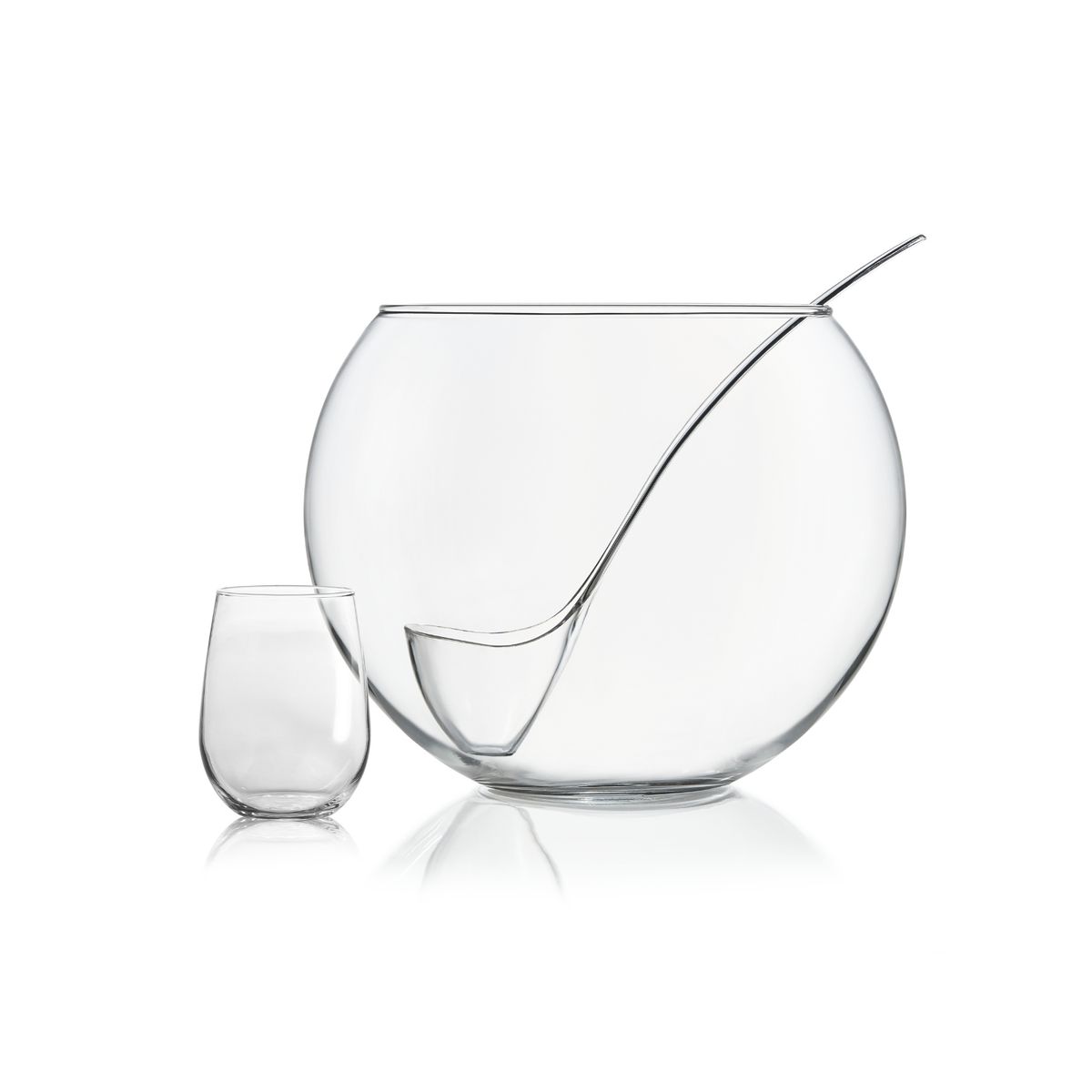 CRISA - SET PONCHERA 8 PIEZAS VIDRIO 12,8 LITROS