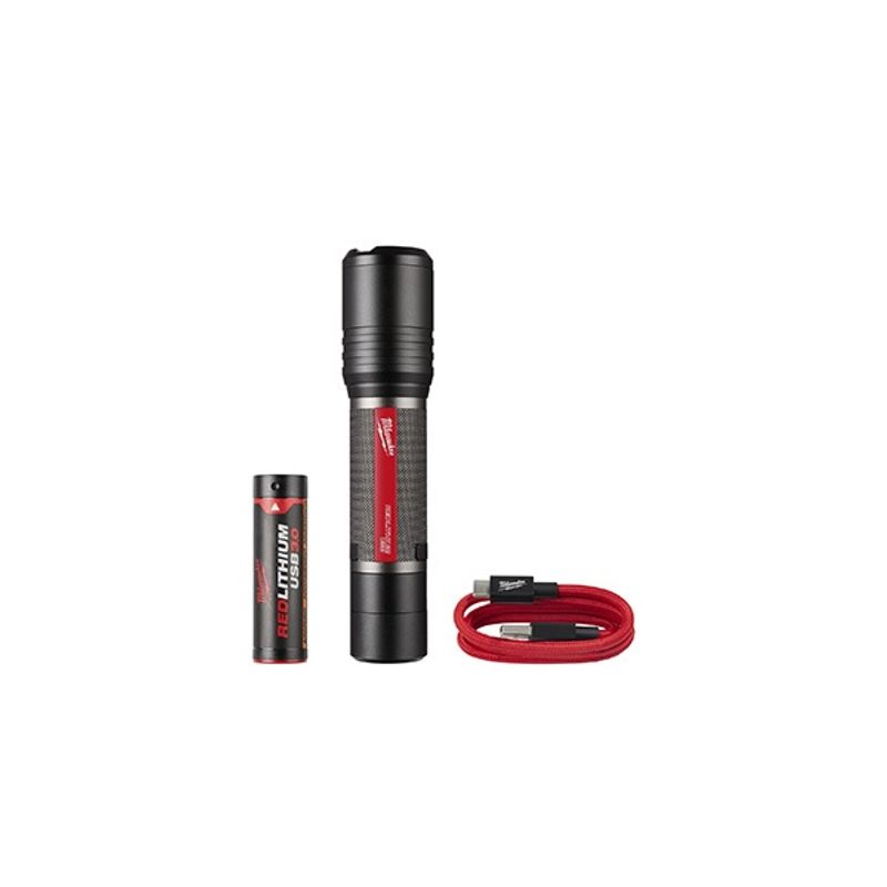 MILWAUKEE - LINTERNA CON ENFOQUE DESLIZANTE USB REDLITHIUM 2000 LUM MILWAUKEE