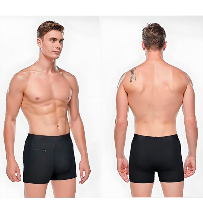 MPROPIA - Traje De Baño Lycra Hombre Deportivo Natación Bolsillo Tipo Brasil 335_.