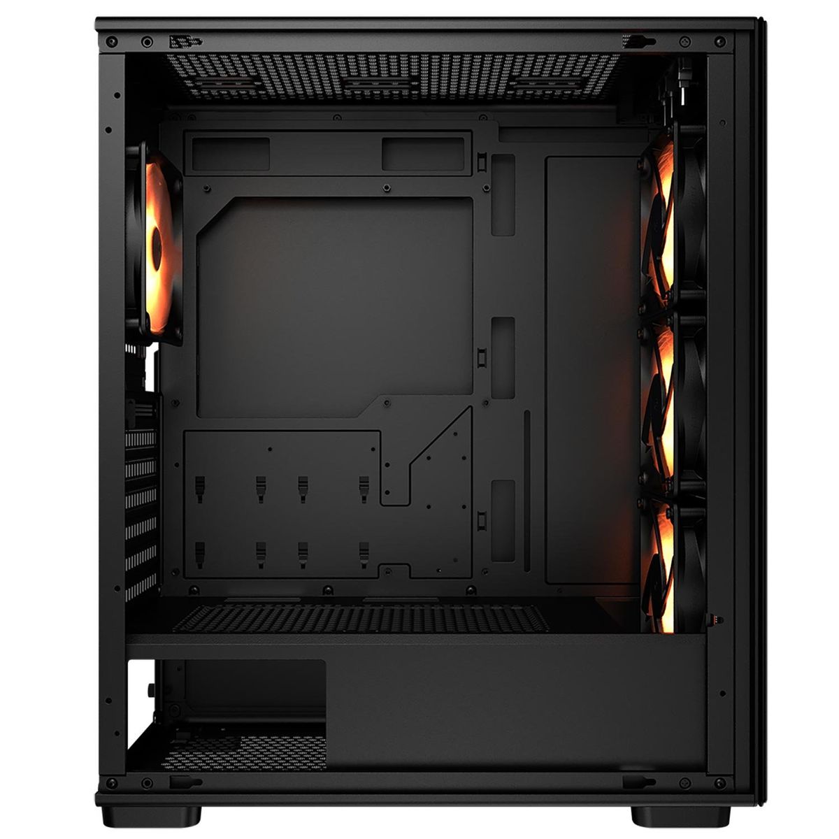 COUGAR - Gabinete Gamer Cougar Mx220 Rgb Black, 4 Fans Incluidos