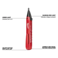 MILWAUKEE - Detector de voltaje rango de 50 a 1000 CA