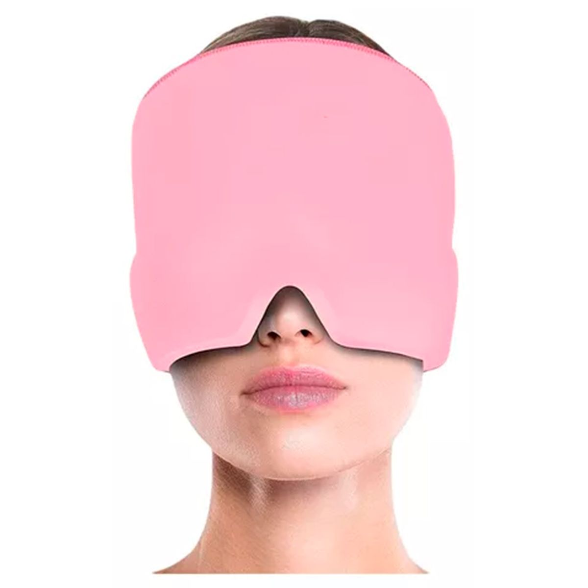 GENERICO - Gorro De Gel Alivio De Migraña Terapia De Frío Dolor Cabeza Rosa