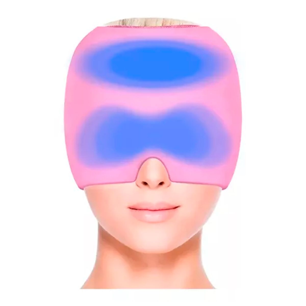 GENERICO - Gorro De Gel Alivio De Migraña Terapia De Frío Dolor Cabeza Rosa