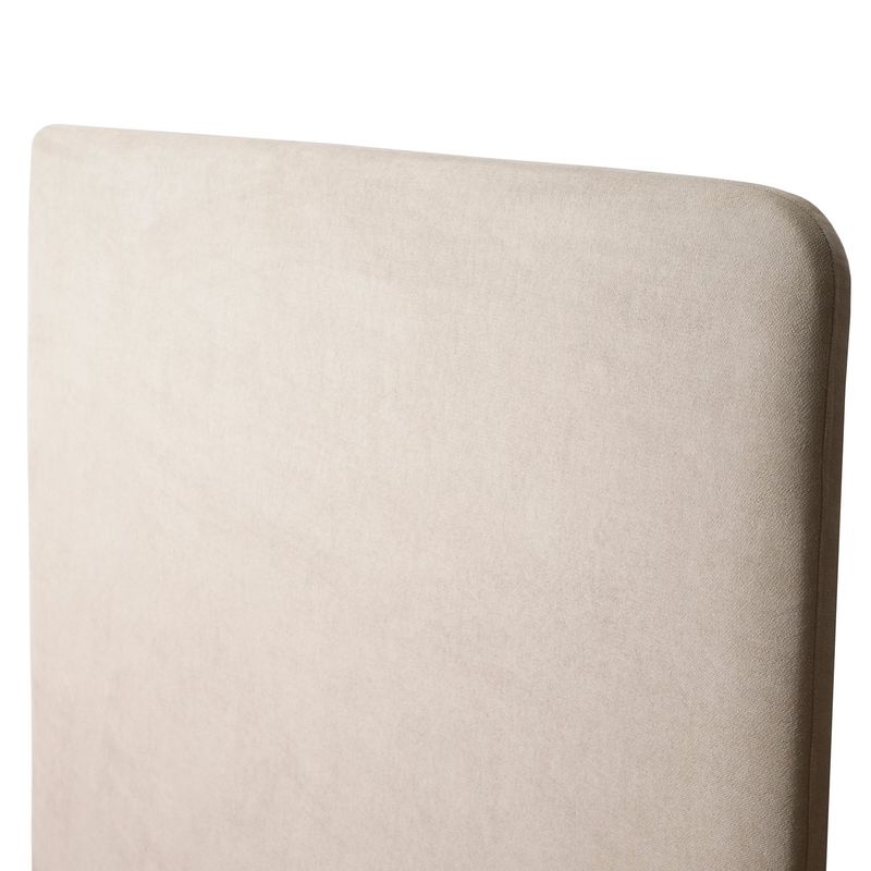 KABECEROS - RESPALDO CURVO - 1.5 PLAZAS - VELVET COLOR BEIGE