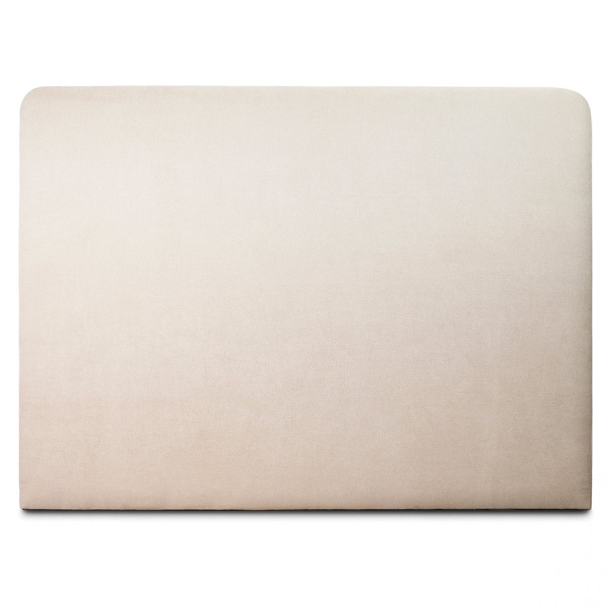 KABECEROS - RESPALDO CURVO - 1.5 PLAZAS - VELVET COLOR BEIGE