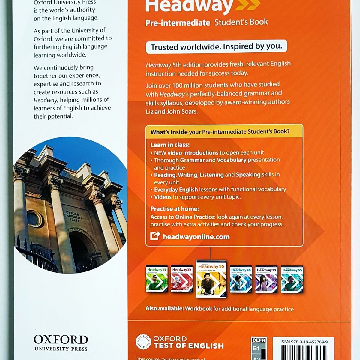 OXFORD - Libro Headway Pre-intermediate Student's Book 5th edition