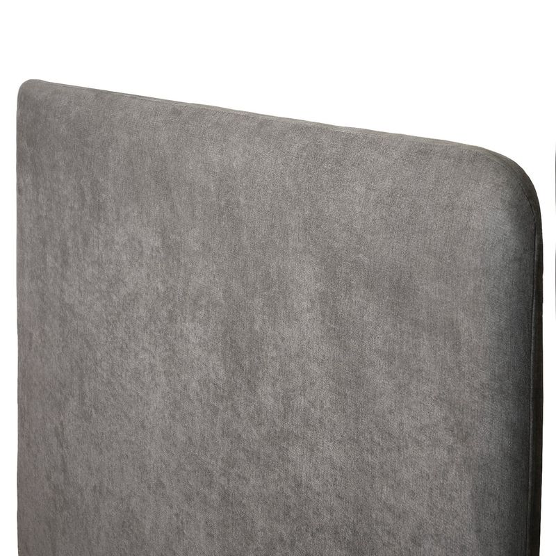 KABECEROS - RESPALDO CURVO - 2 PLAZAS - VELVET COLOR GRIS
