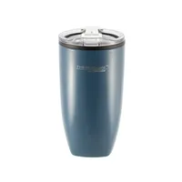 TERMO MUG ACERO INOXIDABLE AZUL MATE 350ML