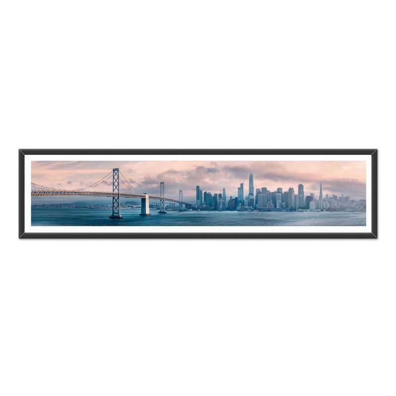 ALCUADRADO - Cuadro Individual Panoramico San Francisco Negro