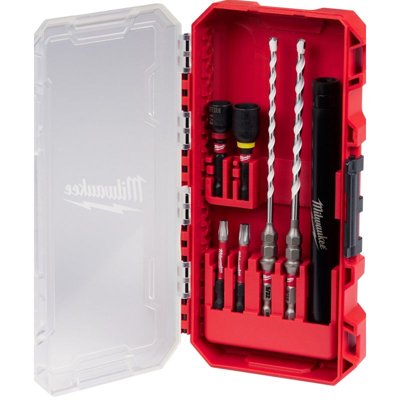 MILWAUKEE - Juego de 7 brocas de carburo Impact duty Milwaukee