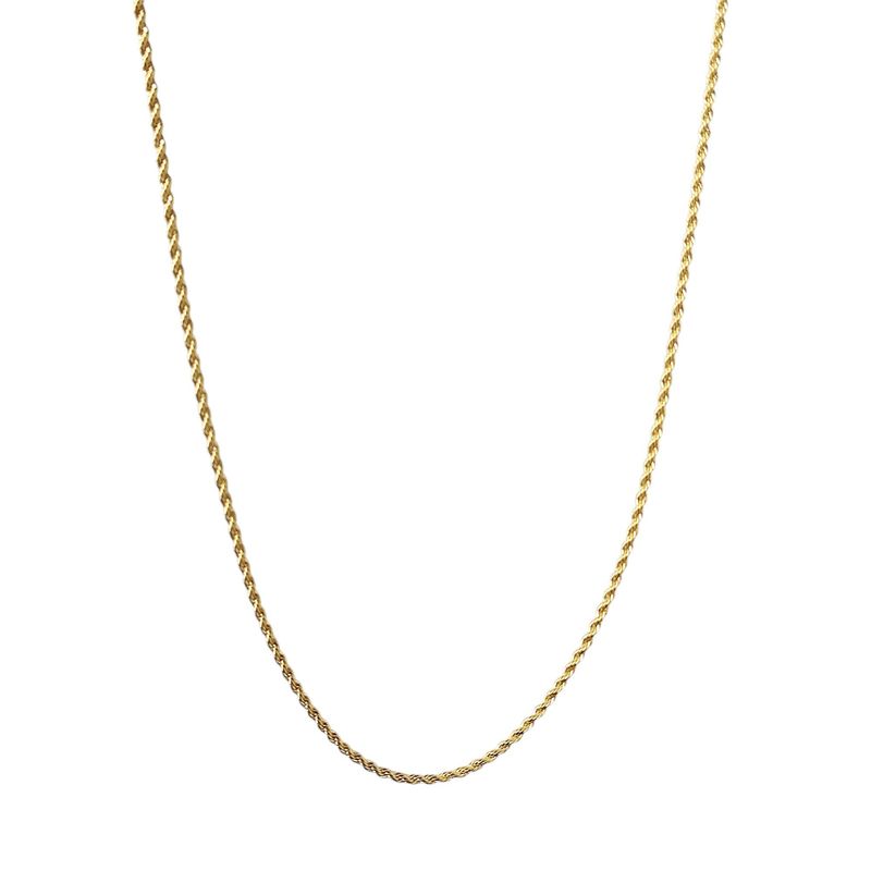 ANDREA COGGIOLA JOYAS - Cadena Turbillón Fino Enchapado Oro 18K