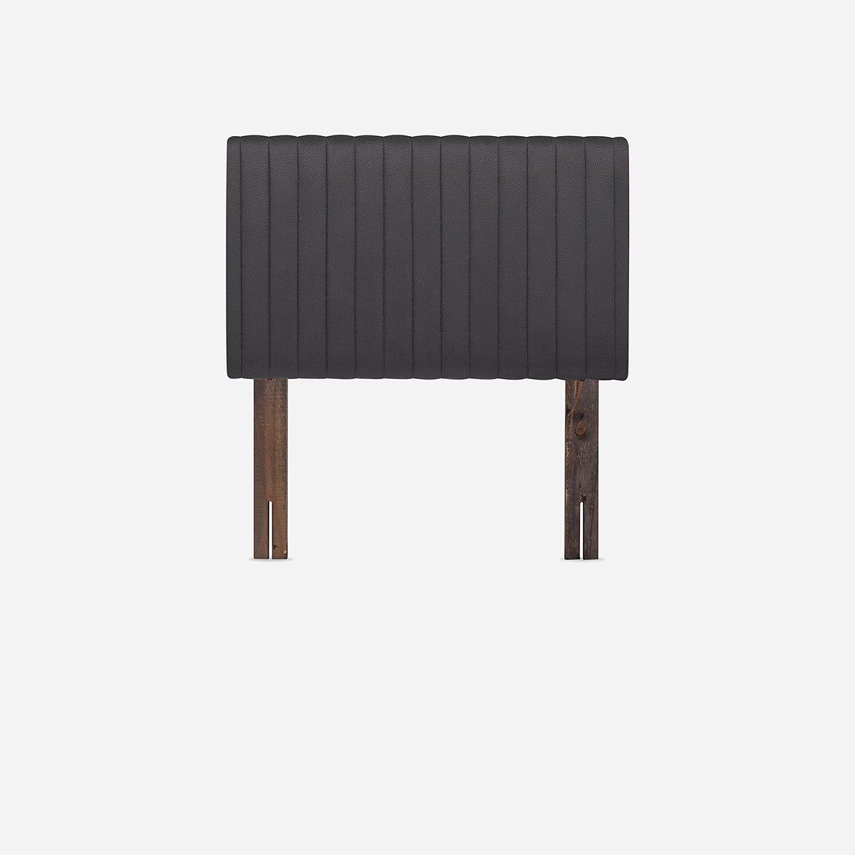 ROSEN - Cama Europea Wave 1 Plaza 90x190 cm + Respaldo Lucio Grafito