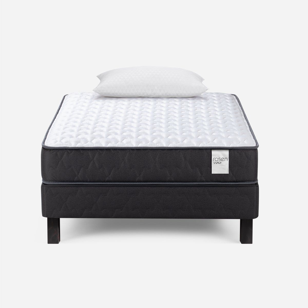 ROSEN - Cama Europea Rosen Wave 1,5 Plazas + Almohada Light