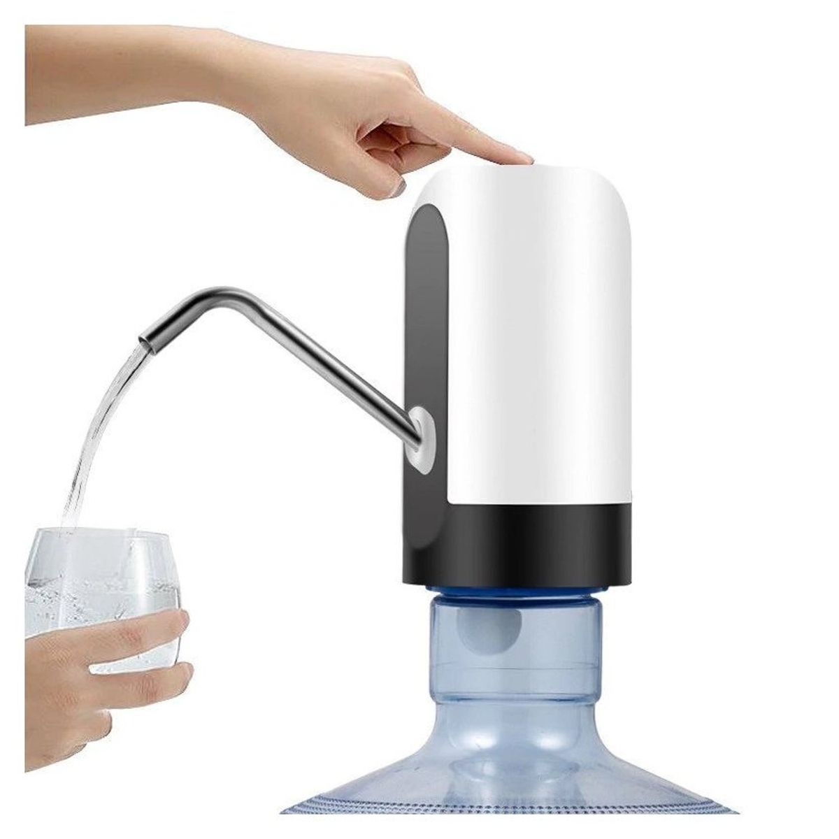 GENERICO - Dispensador Agua Automático Eléctrico Recargable Usb.
