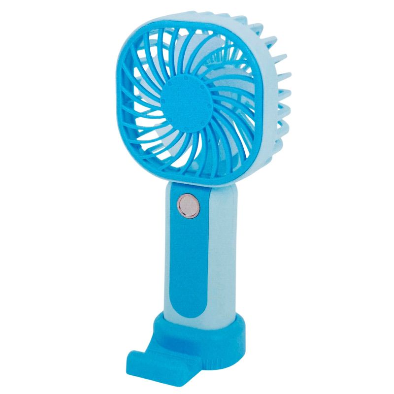 TECNOLAB - Mini Ventilador Portátil Recargable Plegable Azul