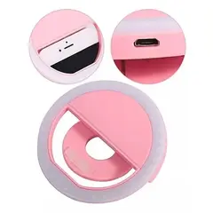GENERICO - Selfie Anillo Aro Luz Led Celular 3 Modos Recargable