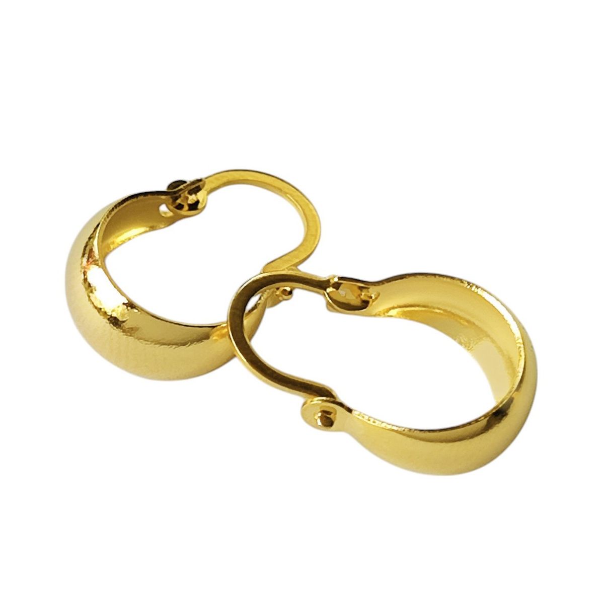 COGGIOLA - Aros Argolla Bote Mini  Enchapado Oro 18K