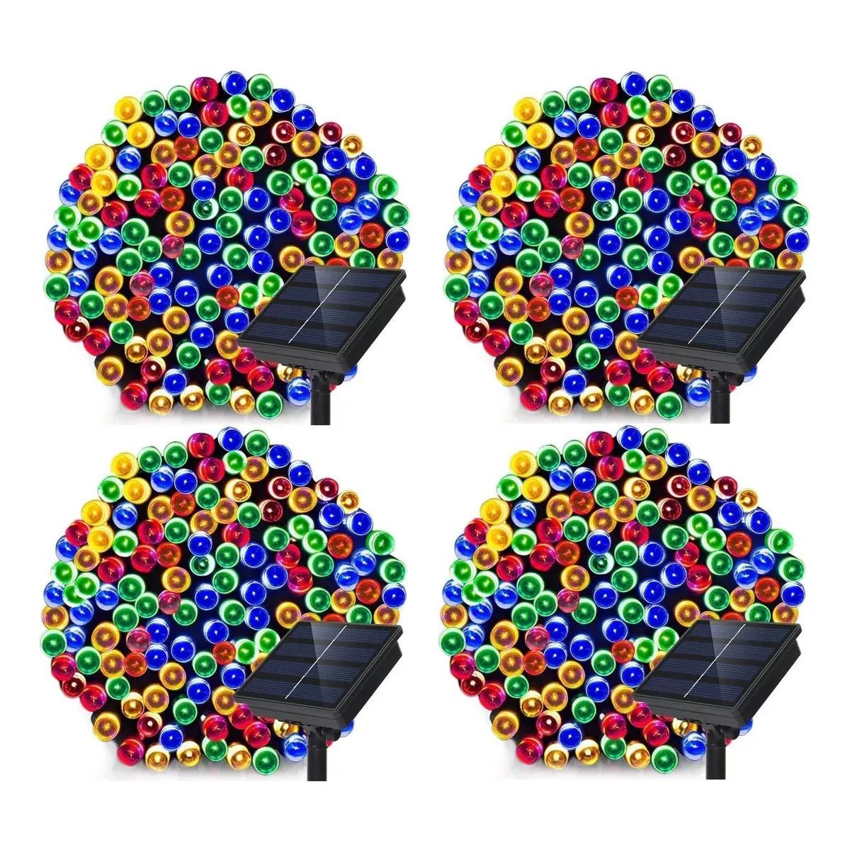 SHOP EHOME BAG - Guirnalda Pack X4 Solar Navideña 10 Metros MULTICOLOR