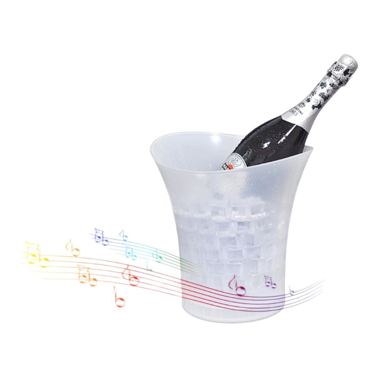 GENERICO - Hielera Cubetera Con Parlante Bluetooth Y Luz Led RGB