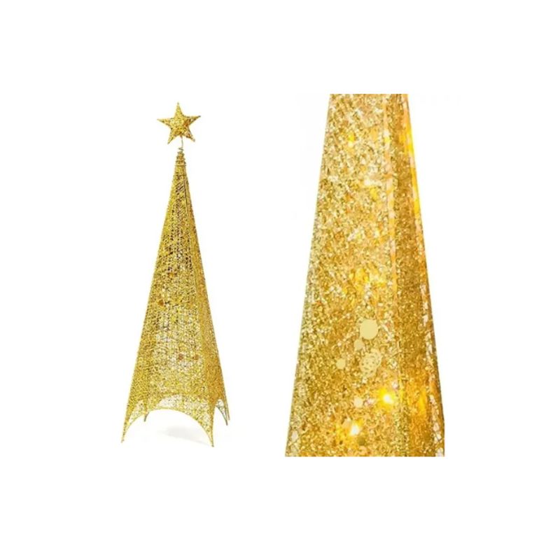 GENERICO - Arboles De Navidad  Led 1,5m Plata