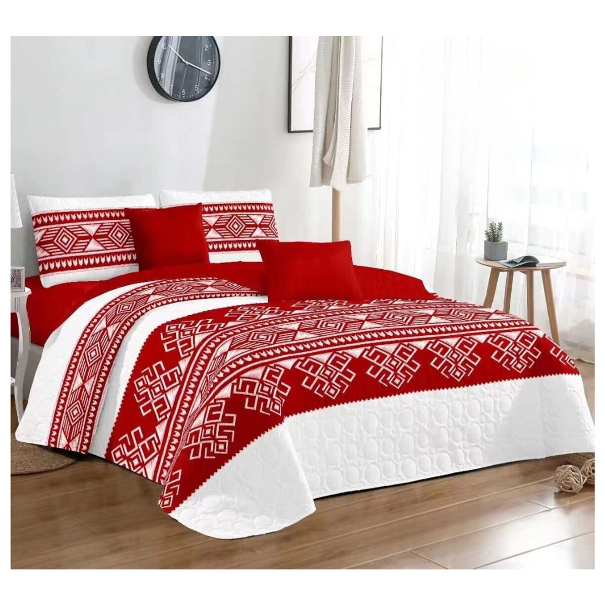 GENERICO - Cubrecama Quilt De Verano King Diseños Estampados Floral