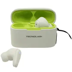 TECNOLAB - Audífonos Bluetooth Tws Con Correa Blanco - SC