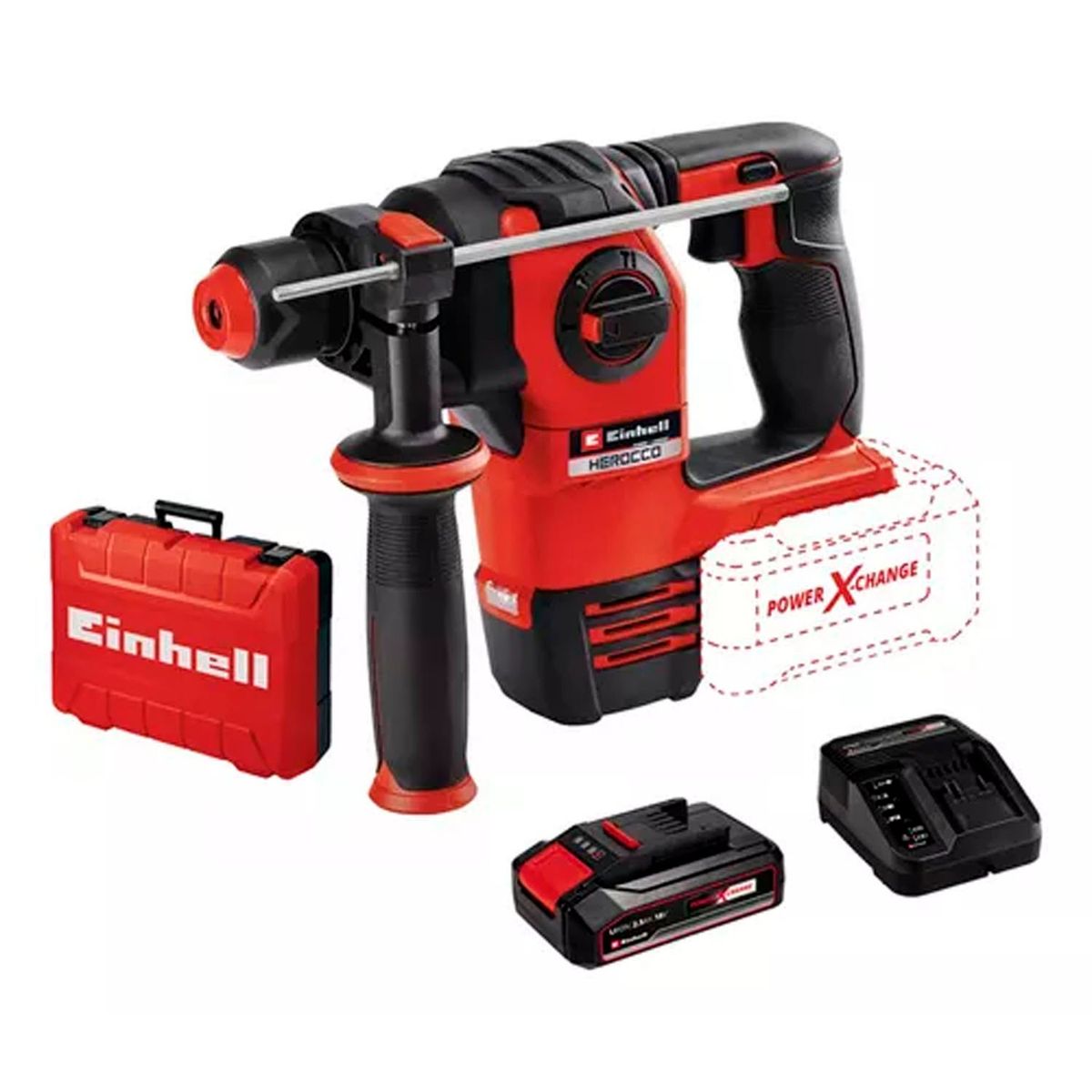 EINHELL - Rotomartillo 18v Sds Plus Herocco 1820 Bat+ Carg Einhell