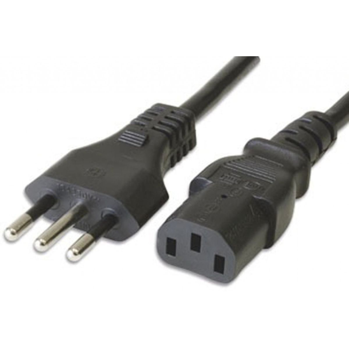 GENERICO - Cable Fuente Poder Corriente Pc Computador Monitor