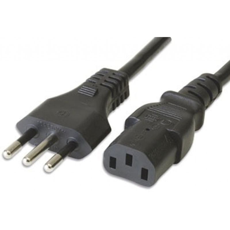 GENERICO - Cable Fuente Poder Corriente Pc Computador Monitor
