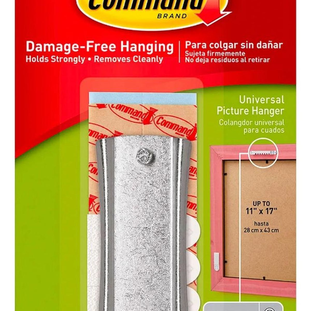 3M - Colgador Cuadro 22kg Tiras Estabilizadoras Command 3m