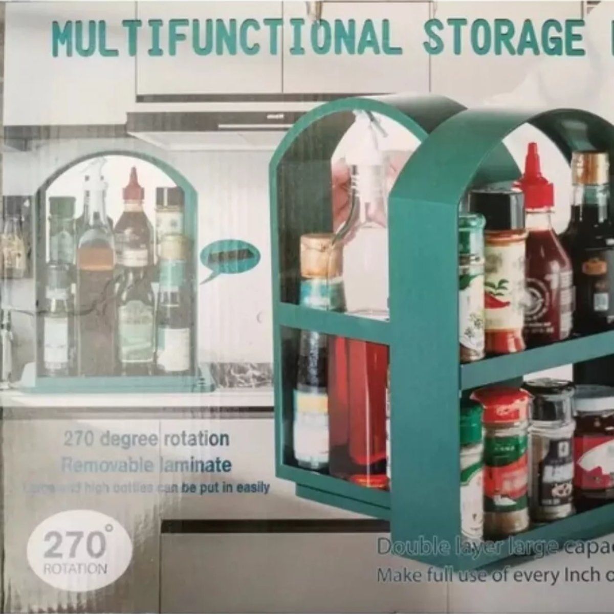 OEM - Organizador De Cocina Giratorio Especias Multifuncional