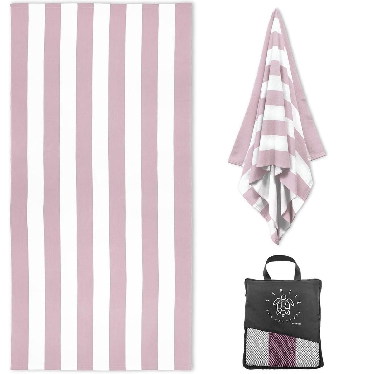 FITNICS - Toalla De Microfibra Secado Rapido + Estuche - Lila
