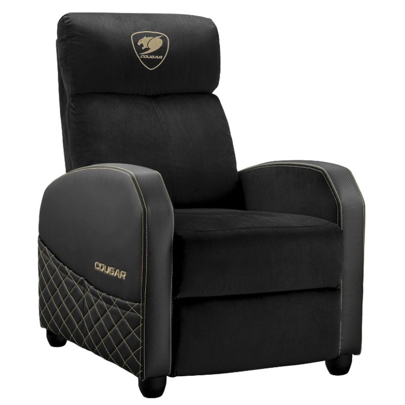 COUGAR - Sofa Gamer - Cougar RANGER ELITE GOLD - Soporta Máx. 135 kg - Black.