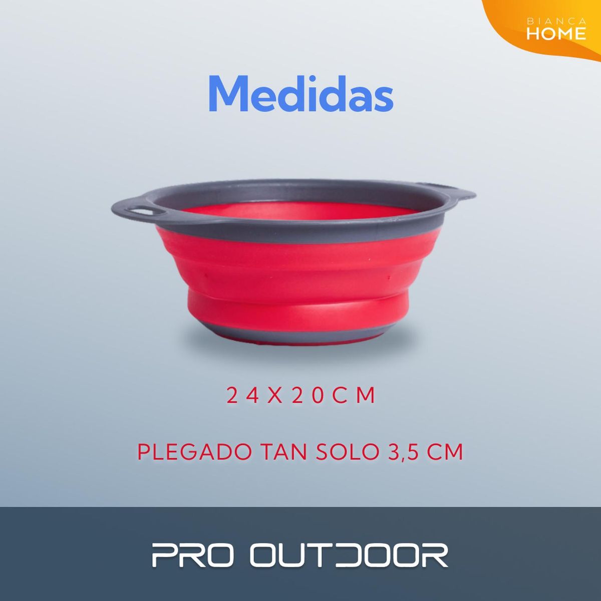 PRO OUTDOOR - Colador Plegable Pro Outdoor
